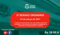 5ª Sessão Ordinária